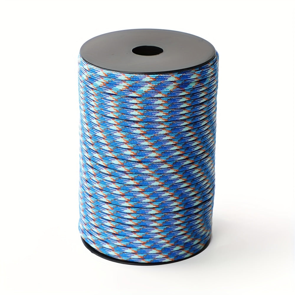 100 Meter Roll Up 328 Foot Nine Core Umbrella Rope With Multiple Colors Suitable For Tent Building, Backpack Storage, Clothes Drying, Bracelet Weaving, Hiking, Camping, Hiking Accessories, Binding Windproof Rope