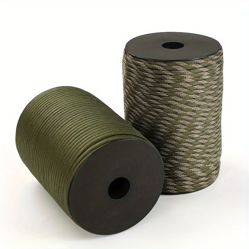 100m\u002F3937.01inch 9-Core Paracord Rope, 4mm Diameter, Polyamide Material, Fit, Tensile Strength Up to 5 lbs, for Outdoor Survival Gear, Camping Straps, and Umbrella Tent Lanyards