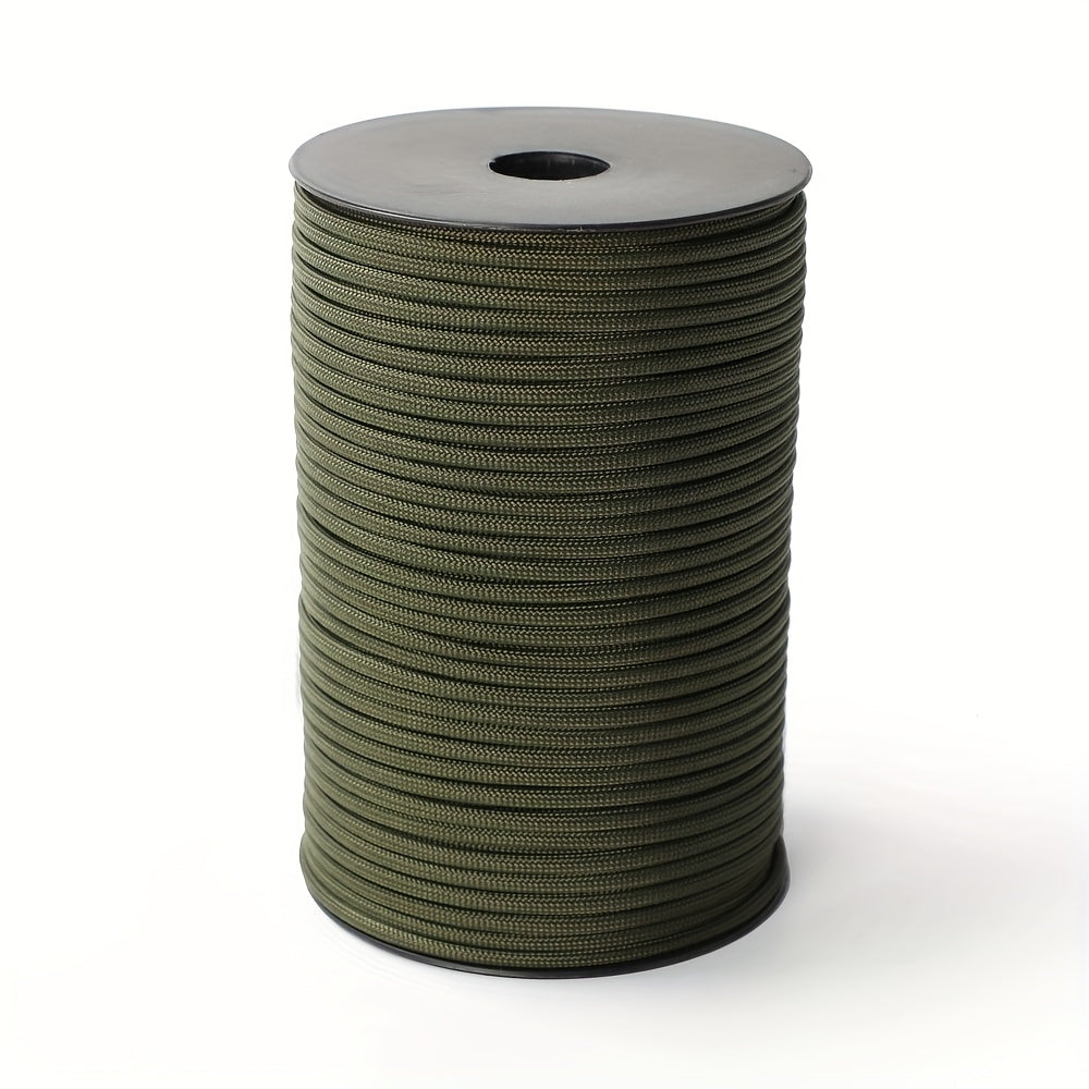 100 Meter Roll Up 328 Foot Nine Core Umbrella Rope With Multiple Colors Suitable For Tent Building, Backpack Storage, Clothes Drying, Bracelet Weaving, Hiking, Camping, Hiking Accessories, Binding Windproof Rope
