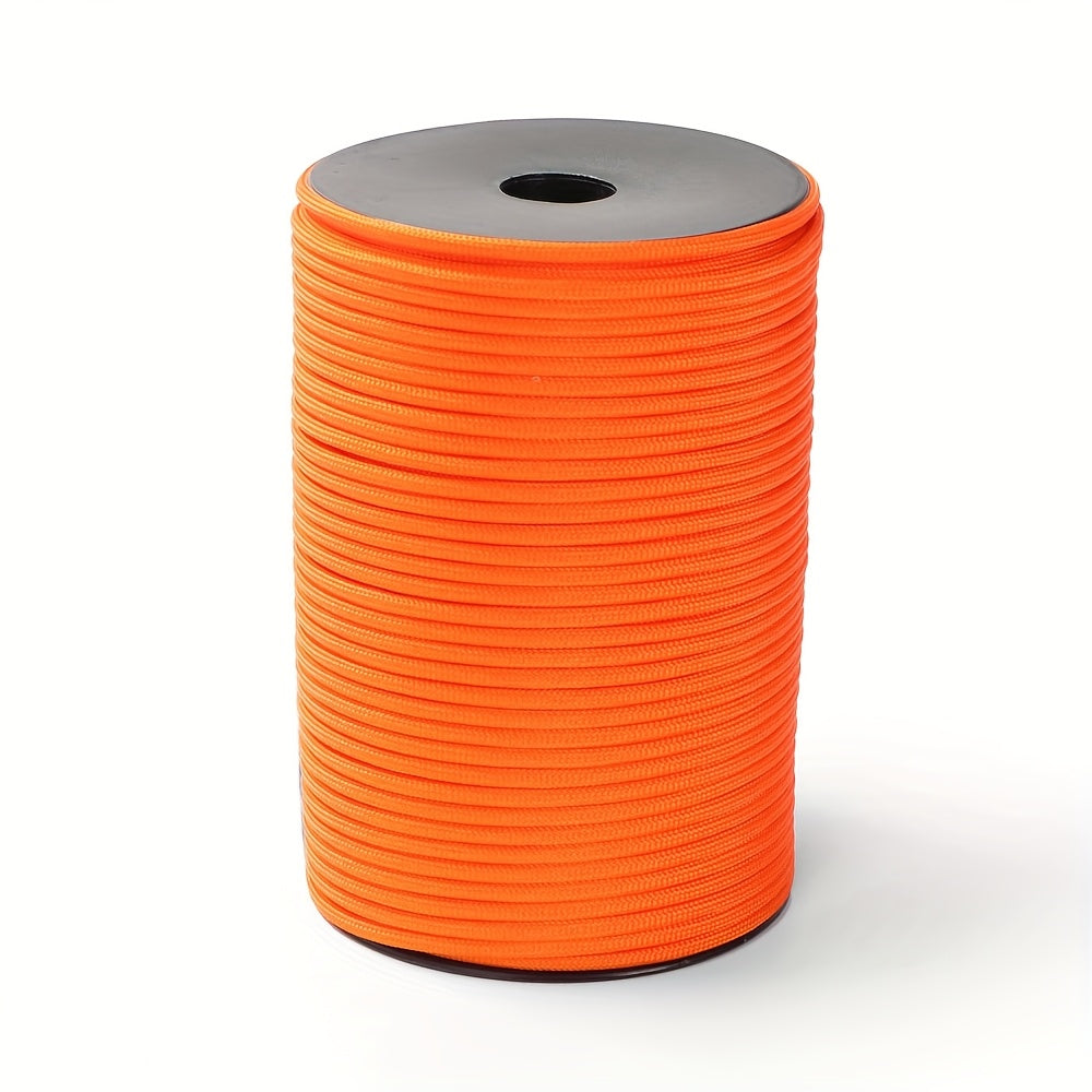 100 Meter Roll Up 328 Foot Nine Core Umbrella Rope With Multiple Colors Suitable For Tent Building, Backpack Storage, Clothes Drying, Bracelet Weaving, Hiking, Camping, Hiking Accessories, Binding Windproof Rope