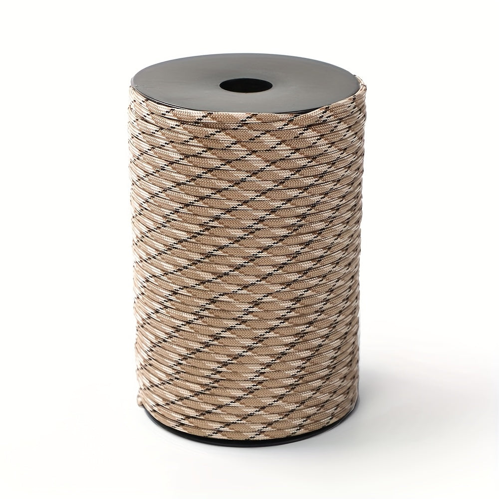 100 Meter Roll Up 328 Foot Nine Core Umbrella Rope With Multiple Colors Suitable For Tent Building, Backpack Storage, Clothes Drying, Bracelet Weaving, Hiking, Camping, Hiking Accessories, Binding Windproof Rope