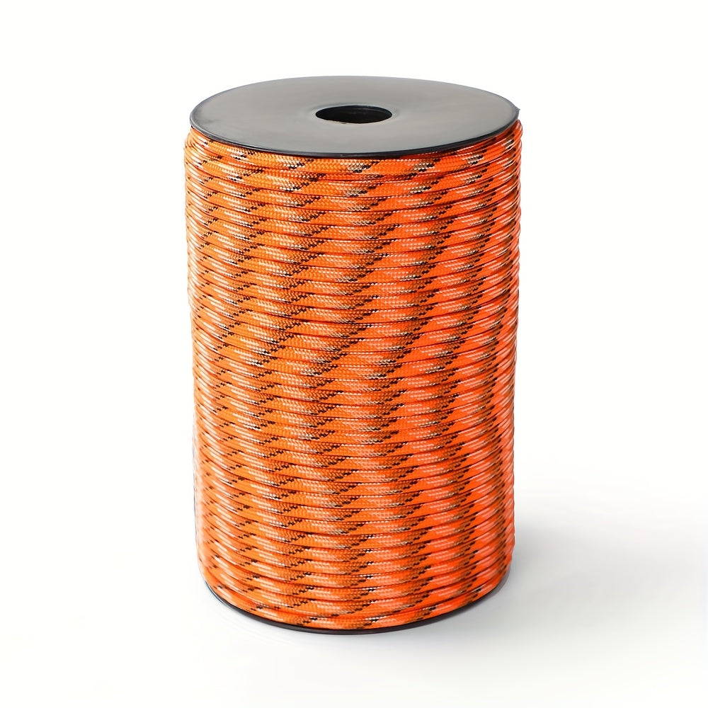 100 Meter Roll Up 328 Foot Nine Core Umbrella Rope With Multiple Colors Suitable For Tent Building, Backpack Storage, Clothes Drying, Bracelet Weaving, Hiking, Camping, Hiking Accessories, Binding Windproof Rope